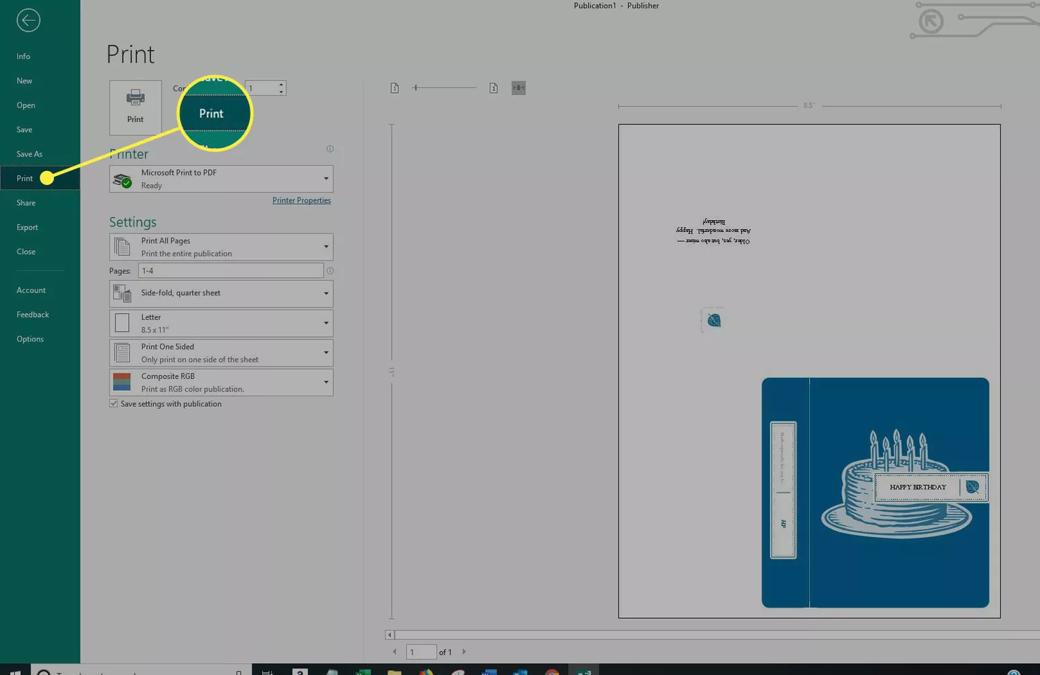 Microsoft Publisher скриншот 3