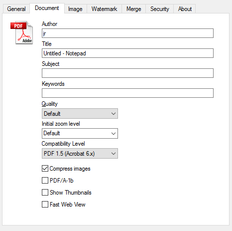 Bullzip PDF Printer скриншот 5