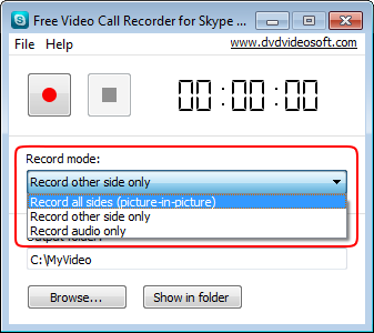 Free Video Call Recorder скриншот 2