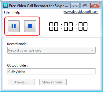 Free Video Call Recorder скриншот 3
