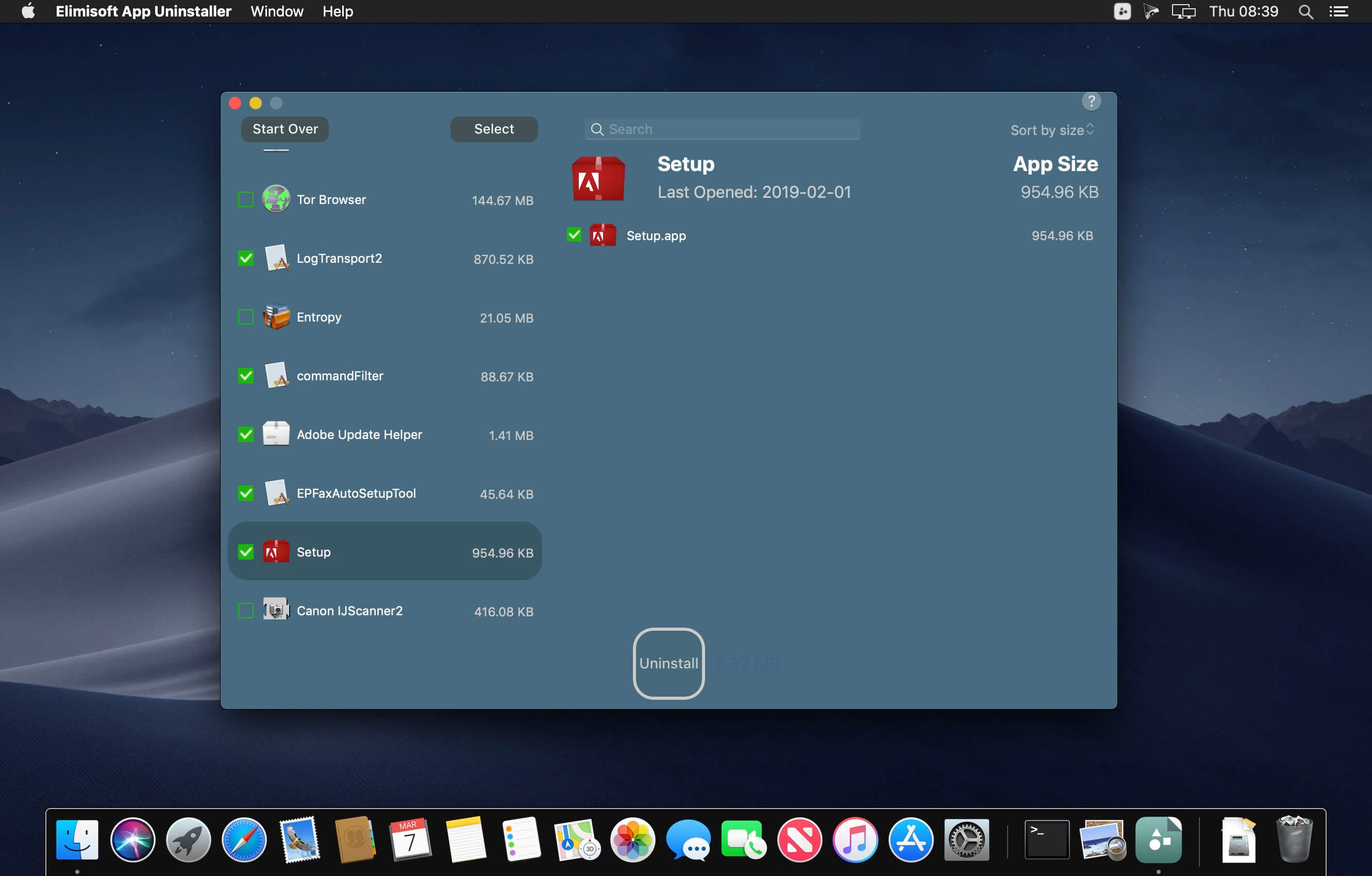Elimisoft App Uninstaller скриншот 3