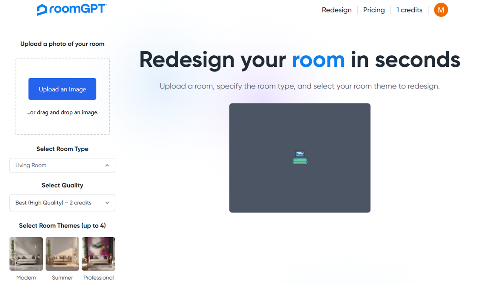 RoomGPT: подробный обзор интерфейса, функций, ограничений и работы с интерьером скриншот 2