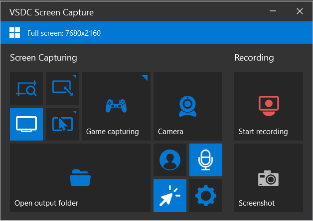 VSDC Free Screen Recorder скриншот 1