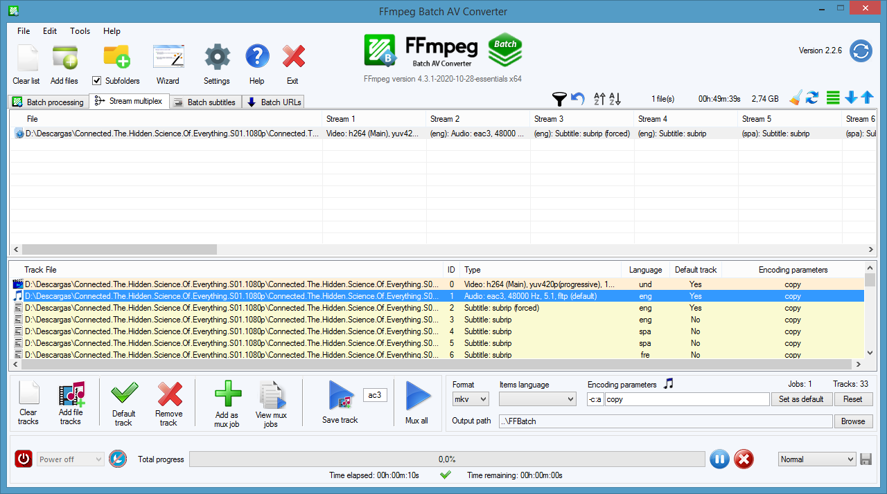 FFmpeg Batch AV Converter скриншот 3