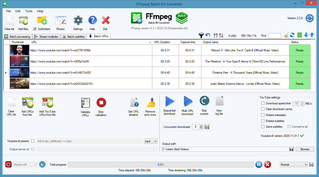 FFmpeg Batch AV Converter скриншот 5