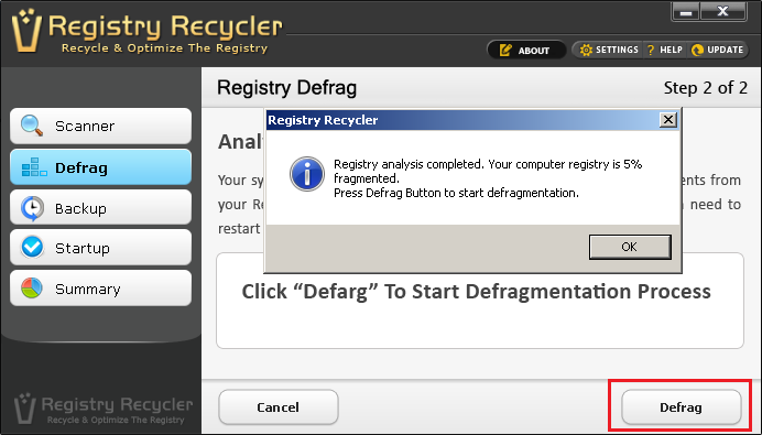 Registry Recycler скриншот 2