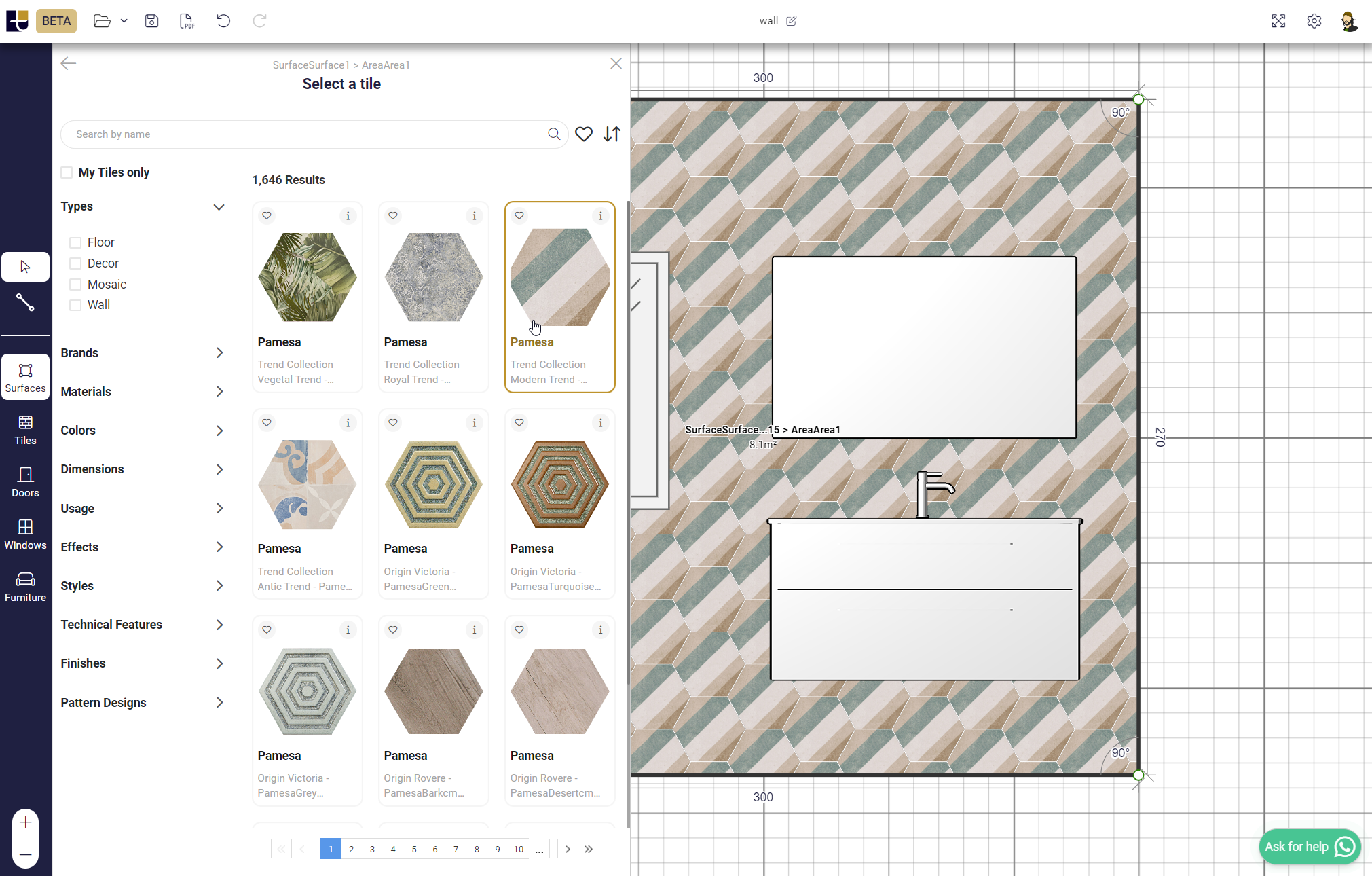 Tilelook: подробный обзор 3D Home, Planner 2D, раскладки плитки, рендера и интеграций скриншот 2