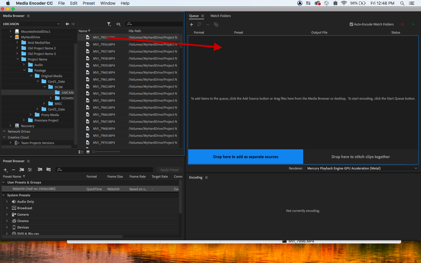 Adobe Media Encoder скриншот 1
