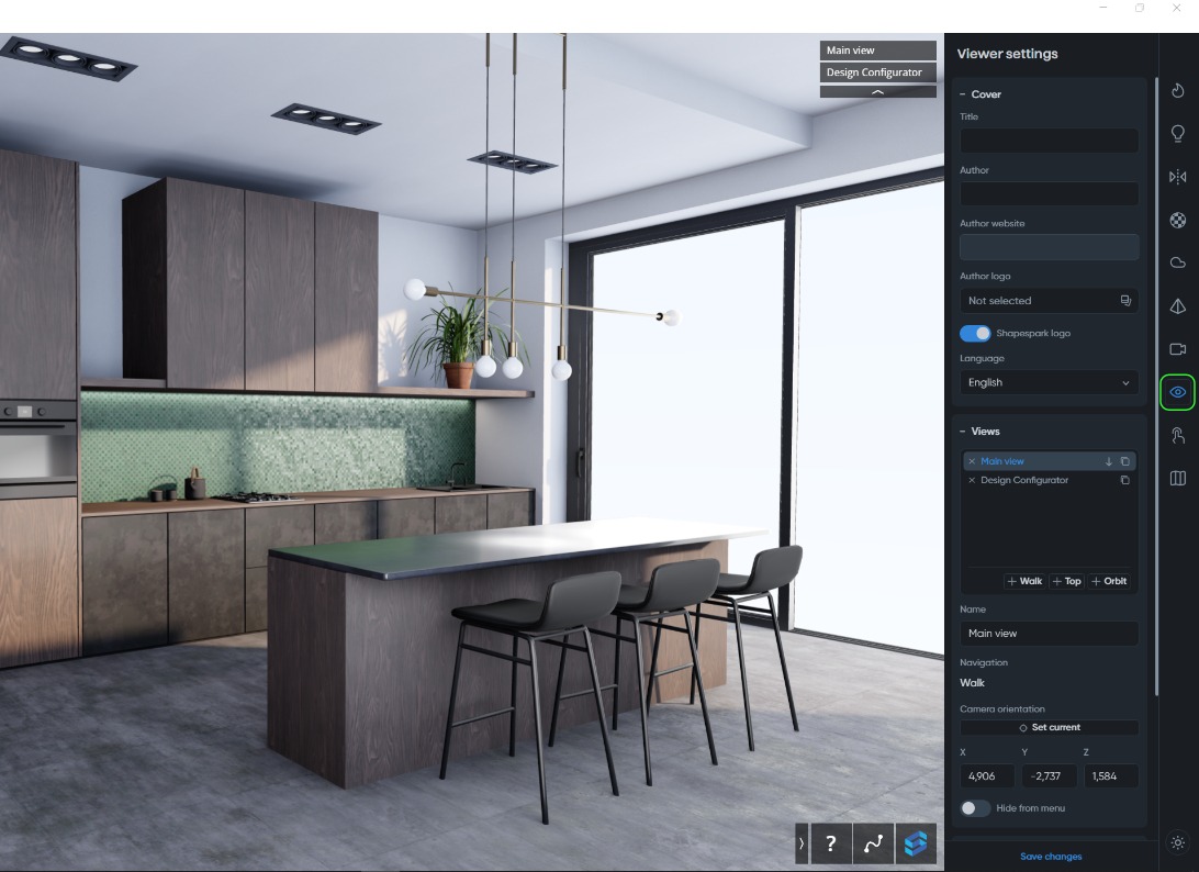 Shapespark: подробный обзор редактора интерактивных 3D-сцен, публикации в браузере и рабочего процесса скриншот 9