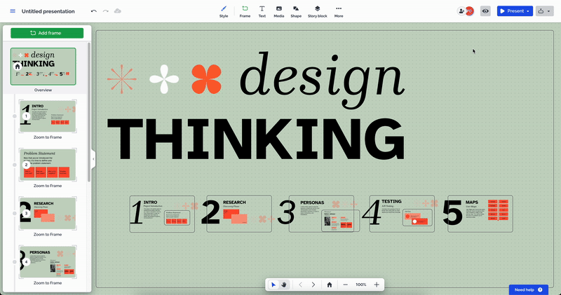 Prezi скриншот 3