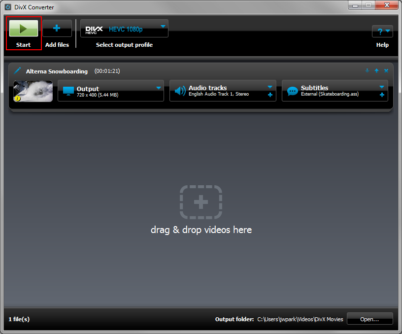 DivX Converter скриншот 4