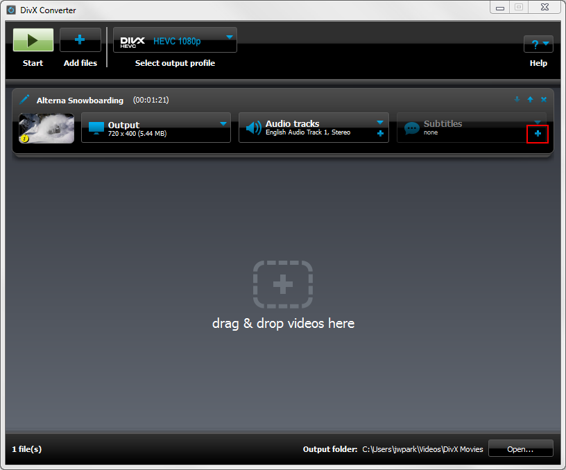 DivX Converter скриншот 1