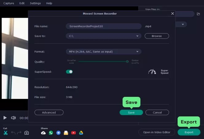 Movavi Screen Capture скриншот 7