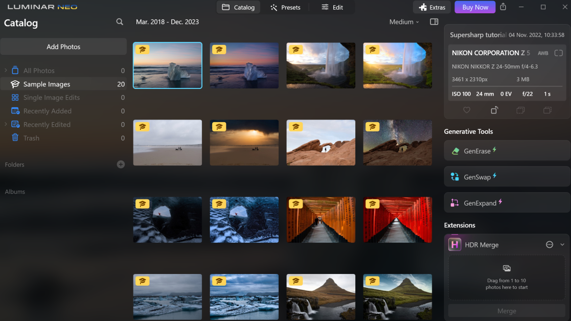 Luminar Neo: подробный разбор версии 1.28.0, рабочего процесса, AI-инструментов и ограничений скриншот 6