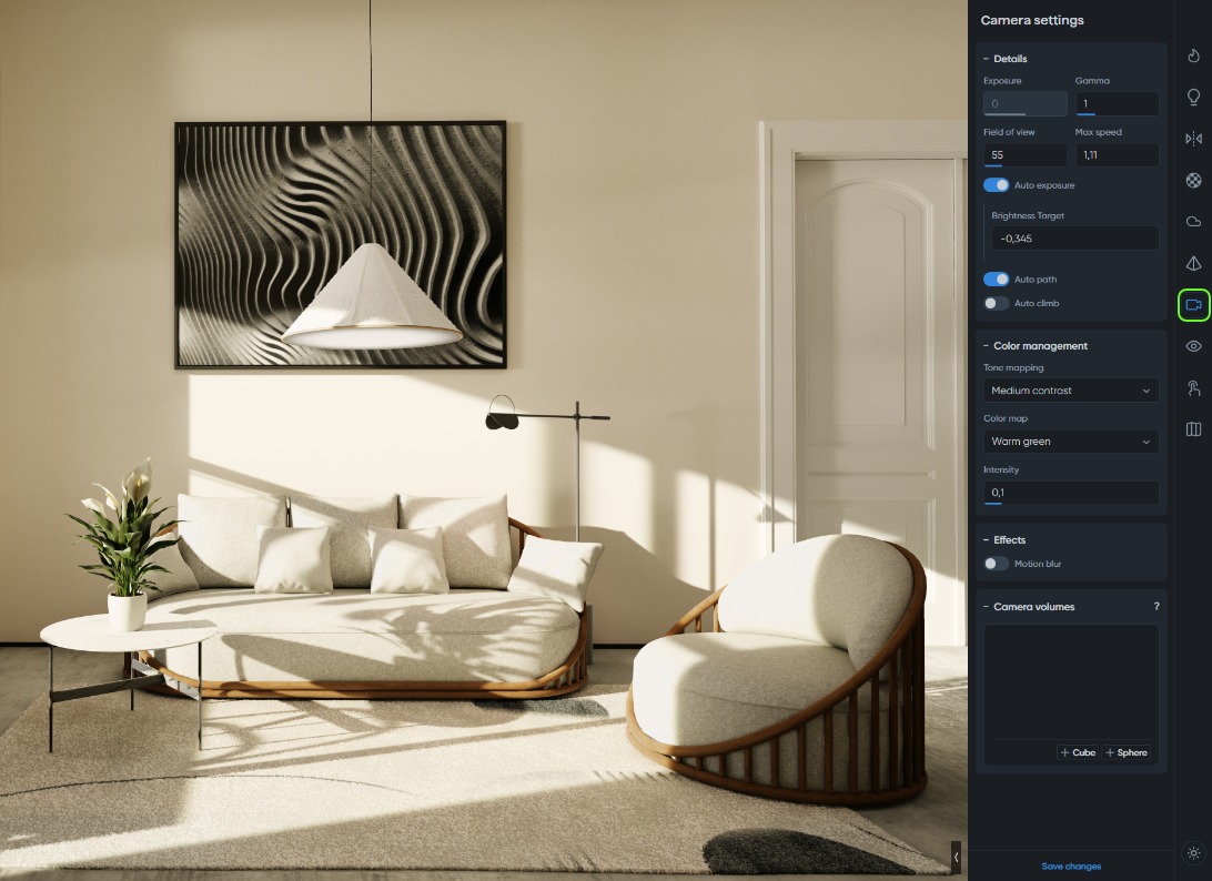 Shapespark: подробный обзор редактора интерактивных 3D-сцен, публикации в браузере и рабочего процесса скриншот 6