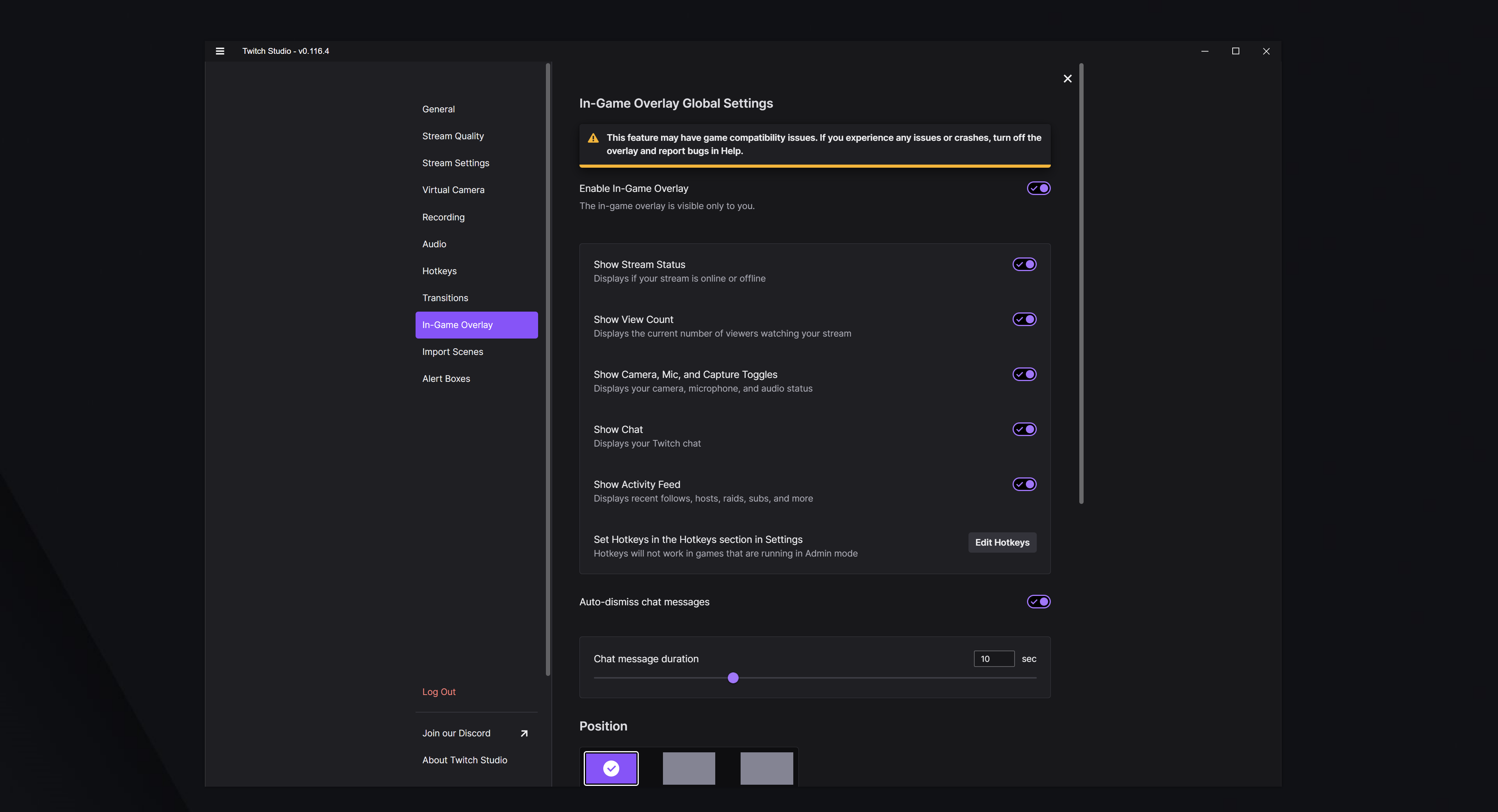 Twitch Studio скриншот 10