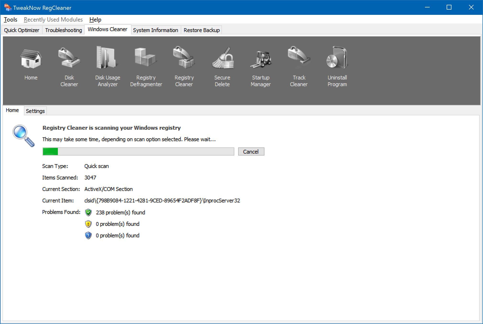 TweakNow RegCleaner скриншот 2