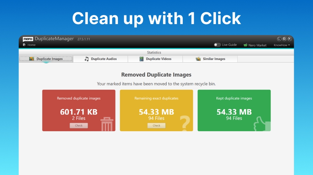 Nero DuplicateManager скриншот 5