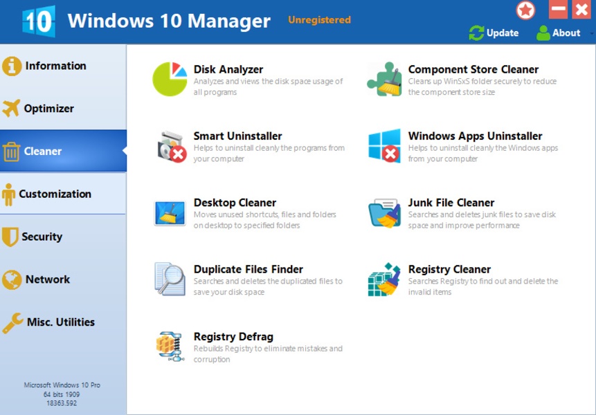 Yamicsoft Windows Manager скриншот 3