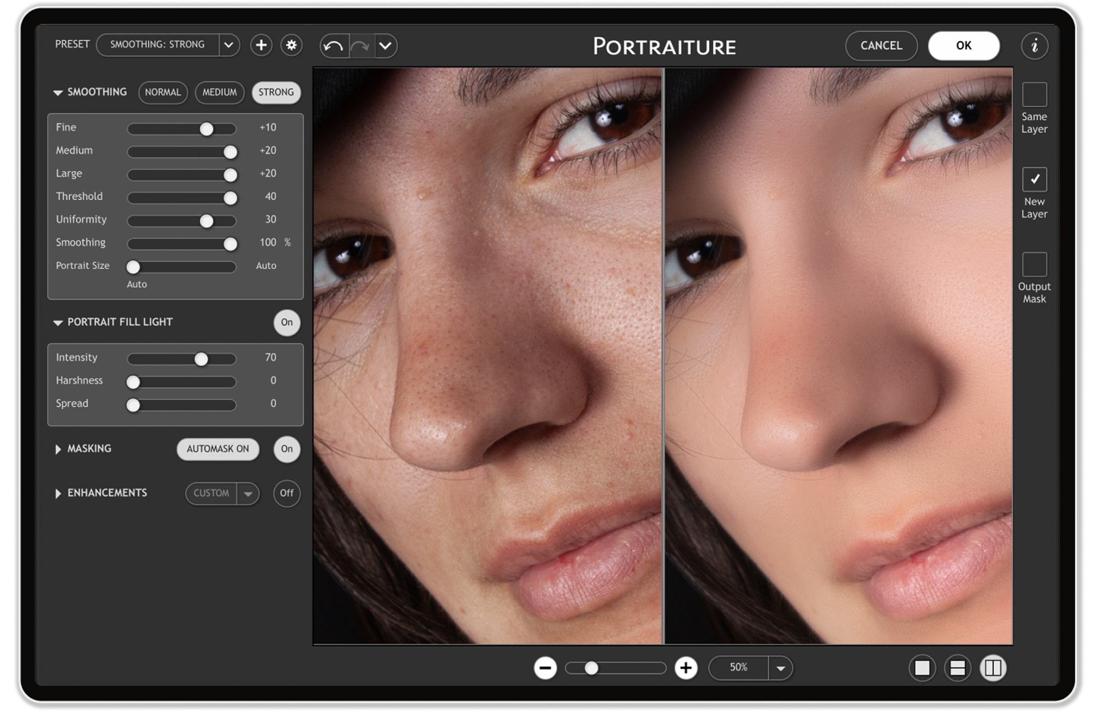 Imagenomic Portraiture: подробное руководство по портретной ретуши в Photoshop, Lightroom Classic и Affinity скриншот 4