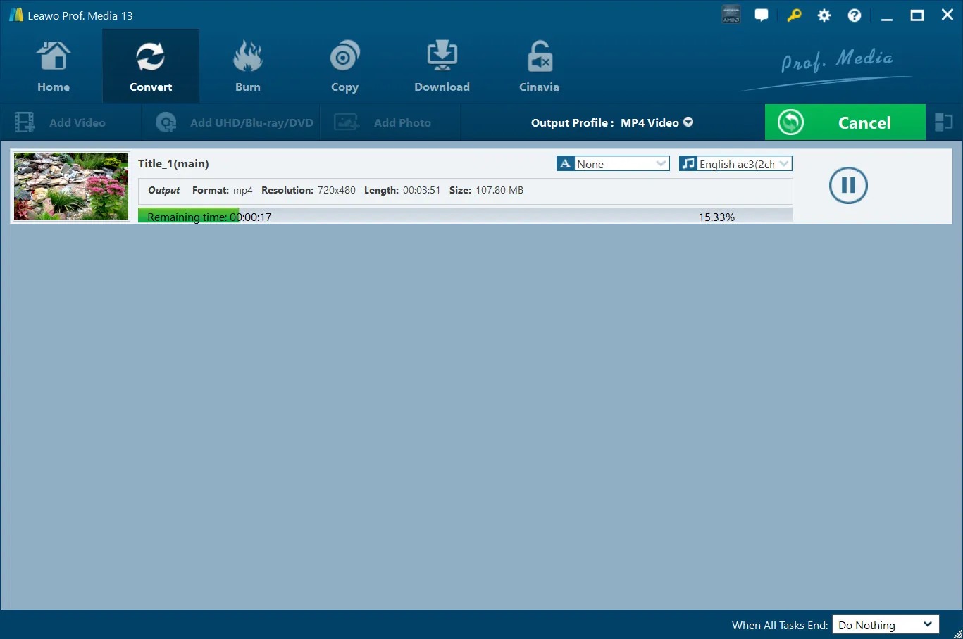 Leawo Video Converter скриншот 5