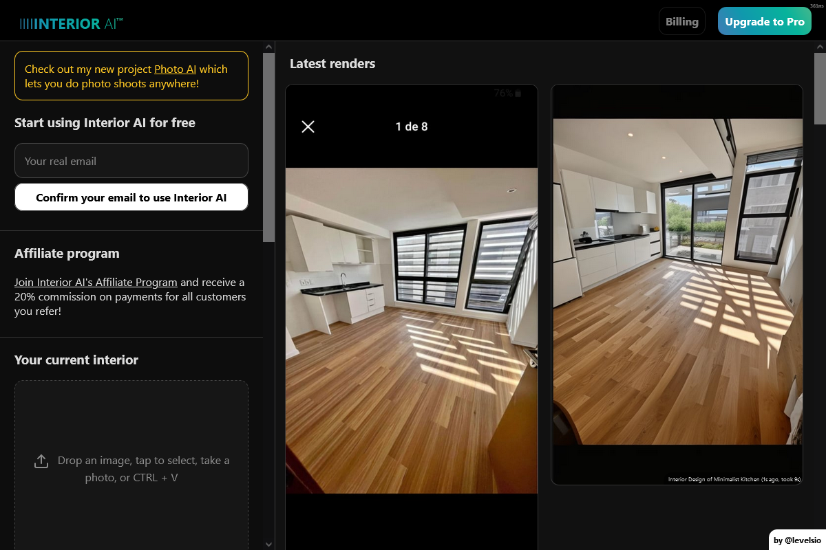 Interior AI: подробный обзор функций, режимов, тарифов, ограничений и рабочего процесса скриншот 5