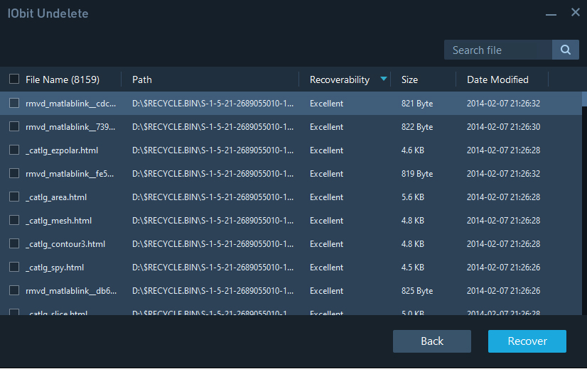 IObit Undelete скриншот 4