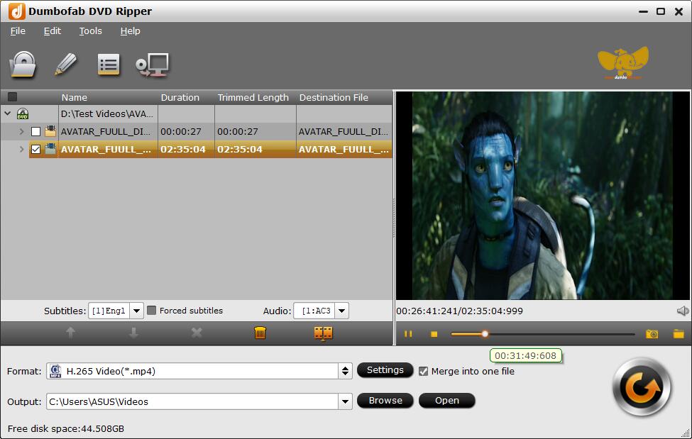 DumboFab DVD Ripper скриншот 2