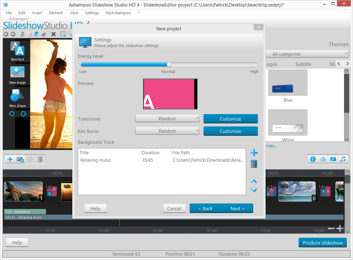 Ashampoo Slideshow Studio HD скриншот 4