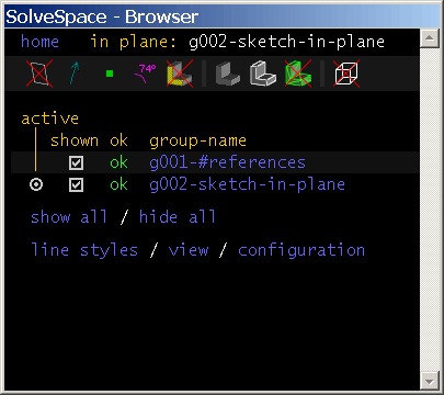 SolveSpace скриншот 1