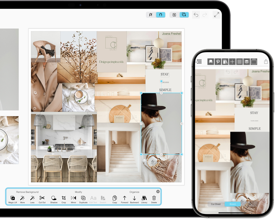 Morpholio Board: подробный обзор инструментов мудбордов, Ava, Pinterest, экспорта и работы на iPad, iPhone и Mac скриншот 1
