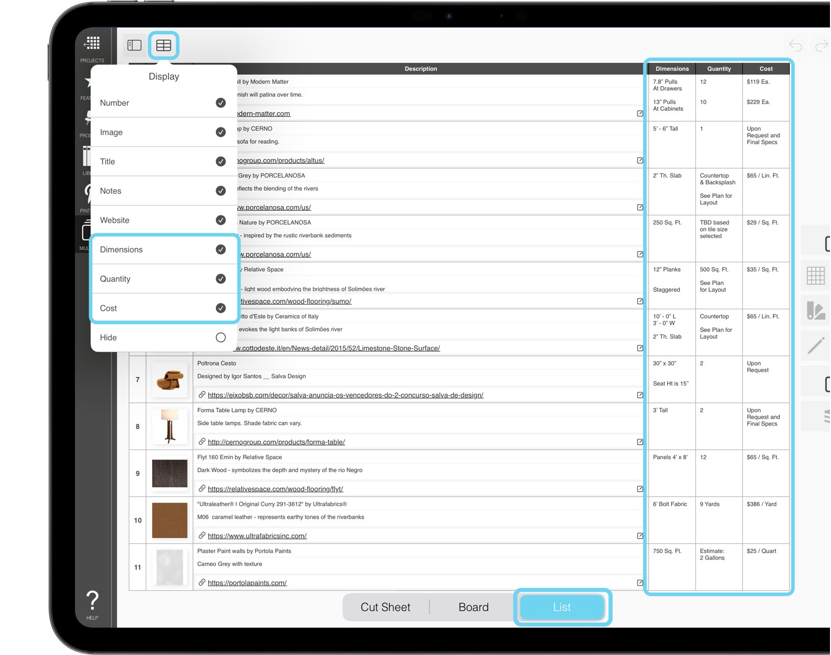 Morpholio Board: подробный обзор инструментов мудбордов, Ava, Pinterest, экспорта и работы на iPad, iPhone и Mac скриншот 2