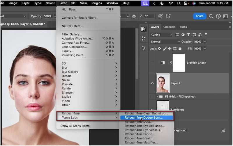 Retouch4me Dodge Burn 1.209: подробный обзор AI-плагина для автоматического Dodge & Burn скриншот 4