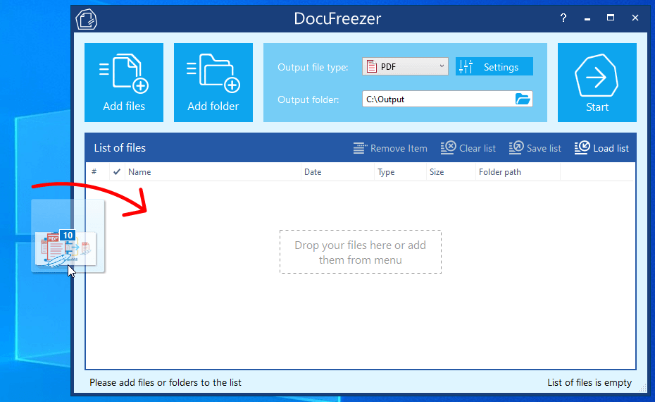 Docufreezer скриншот 1
