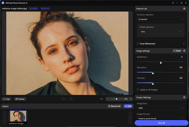AVCLabs Photo Enhancer AI скриншот 2