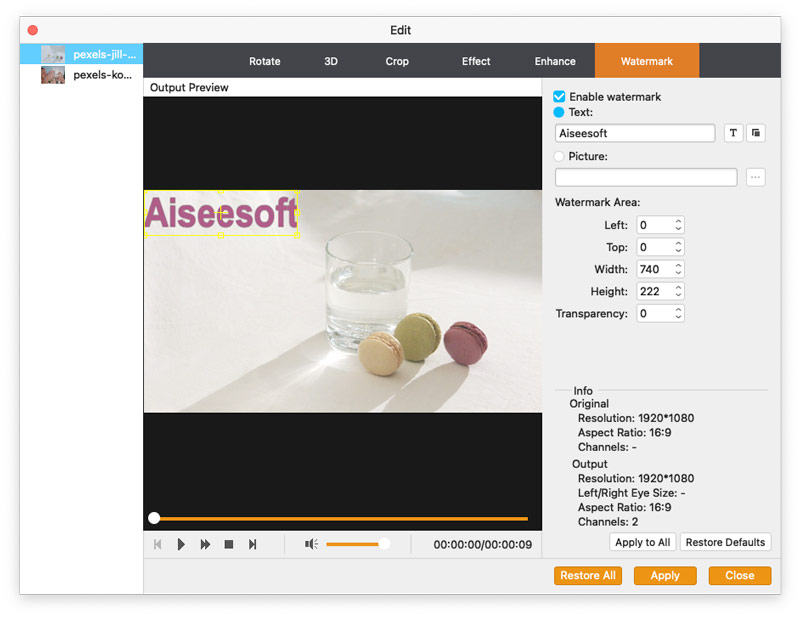 Aiseesoft Video Enhancer скриншот 3
