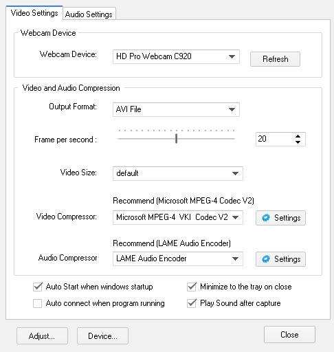 Webcam Recorder скриншот 2