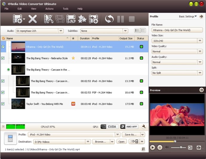 4Media Video Converter Ultimate скриншот 2