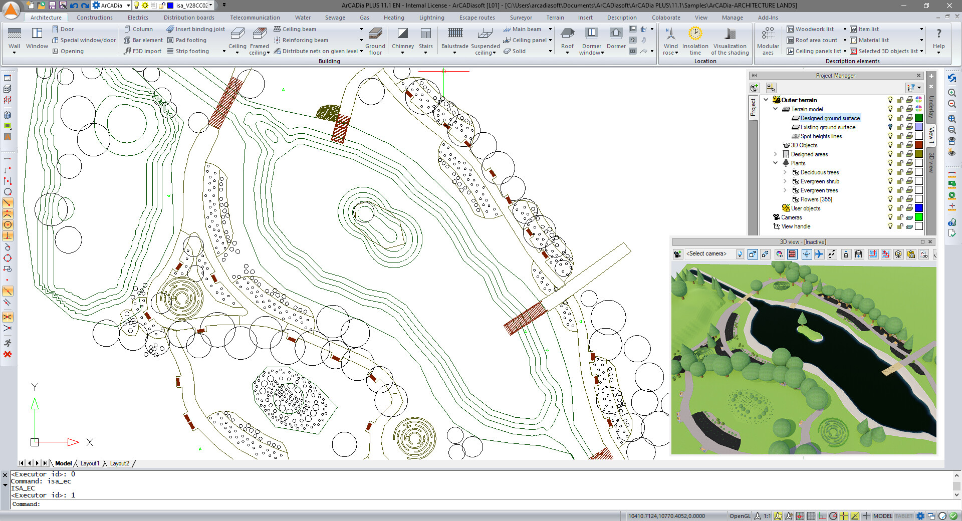 ArCADia Garden Architecture: подробный обзор инструментов ландшафтной архитектуры в ArCADia BIM скриншот 6
