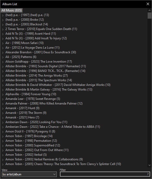 Foobar2000 скриншот 4