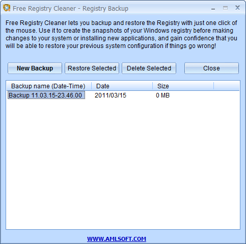 AML Free Registry Cleaner скриншот 4