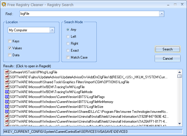 AML Free Registry Cleaner скриншот 5