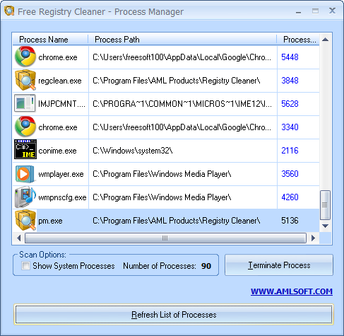 AML Free Registry Cleaner скриншот 9