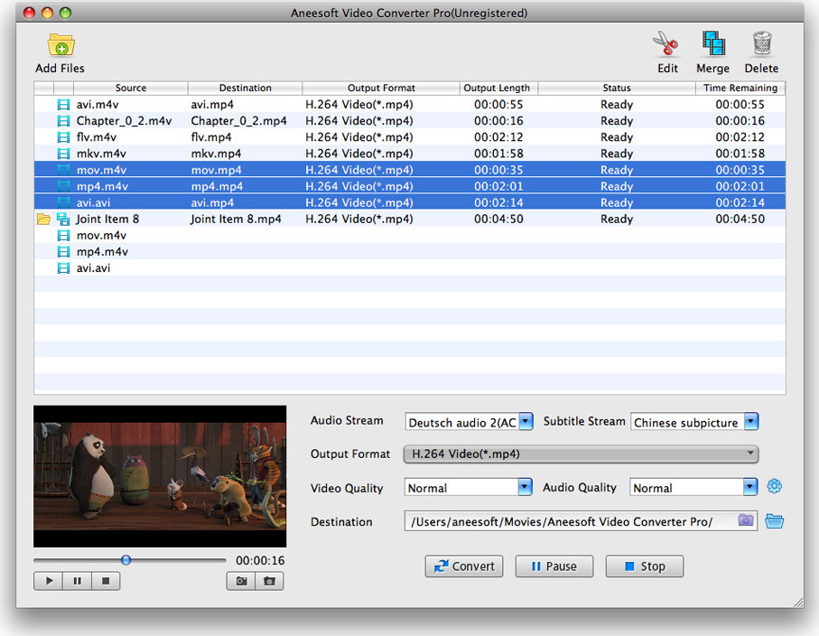 Aneesoft Video Converter скриншот 4