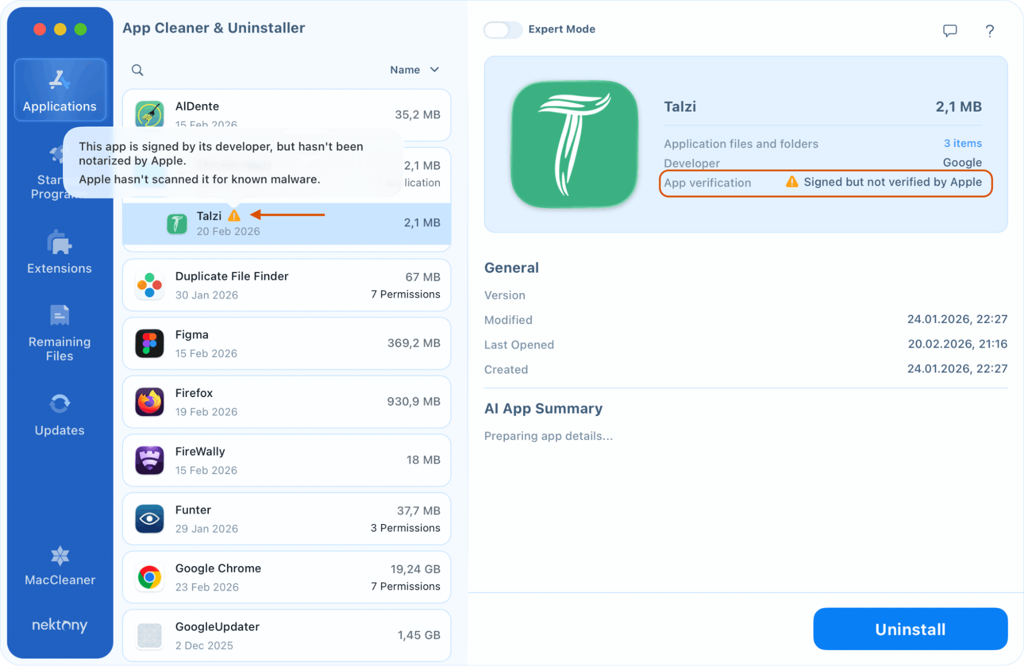 App Cleaner скриншот 3