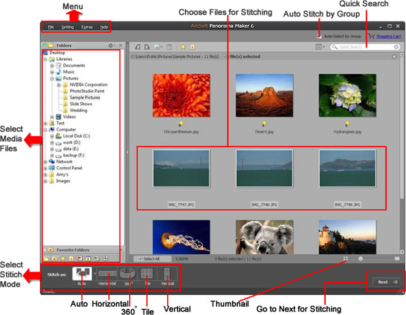 ArcSoft Panorama Maker: полный обзор функций, интерфейса, форматов, требований и версий скриншот 1