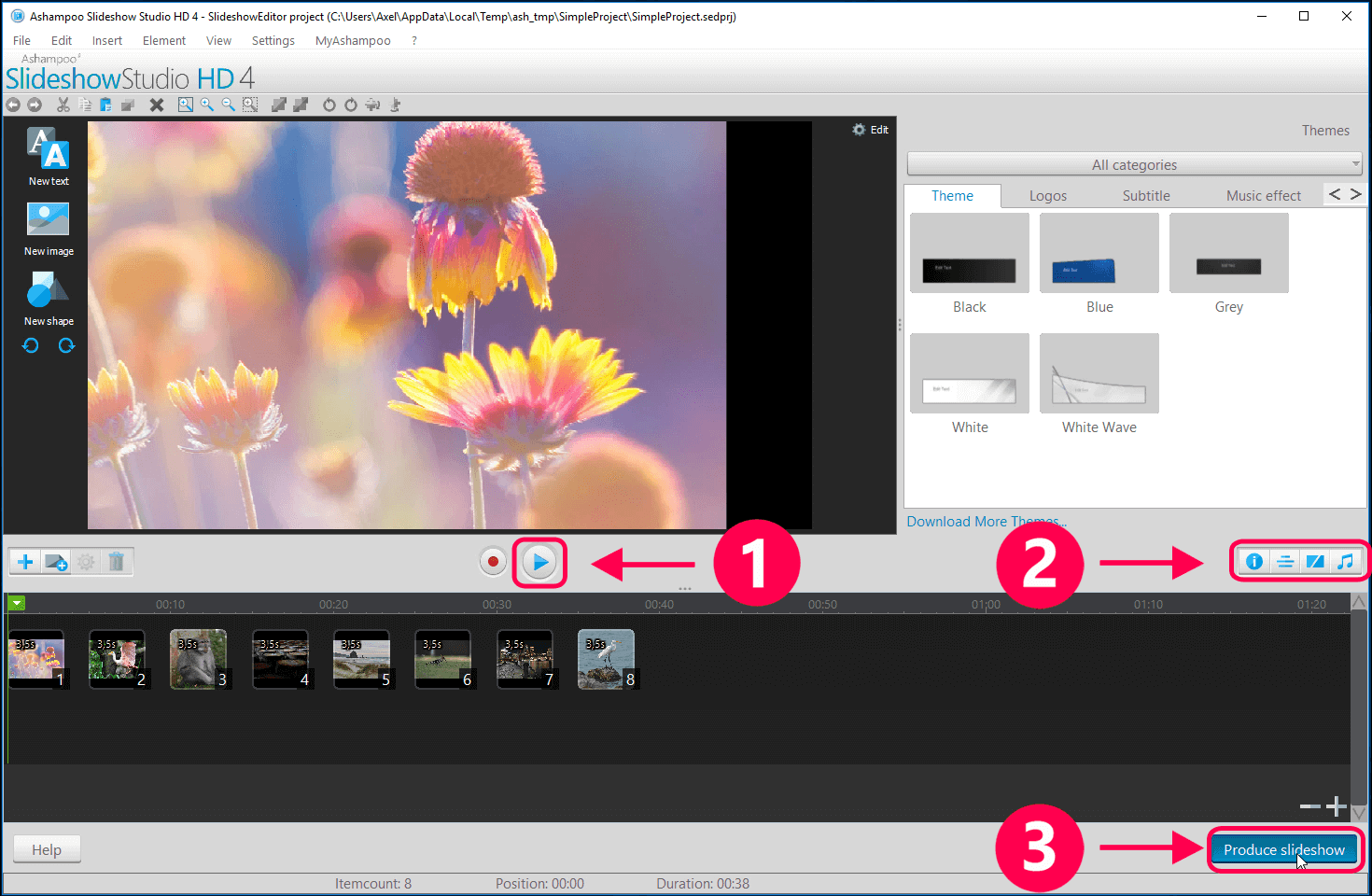Ashampoo Slideshow Studio HD скриншот 15