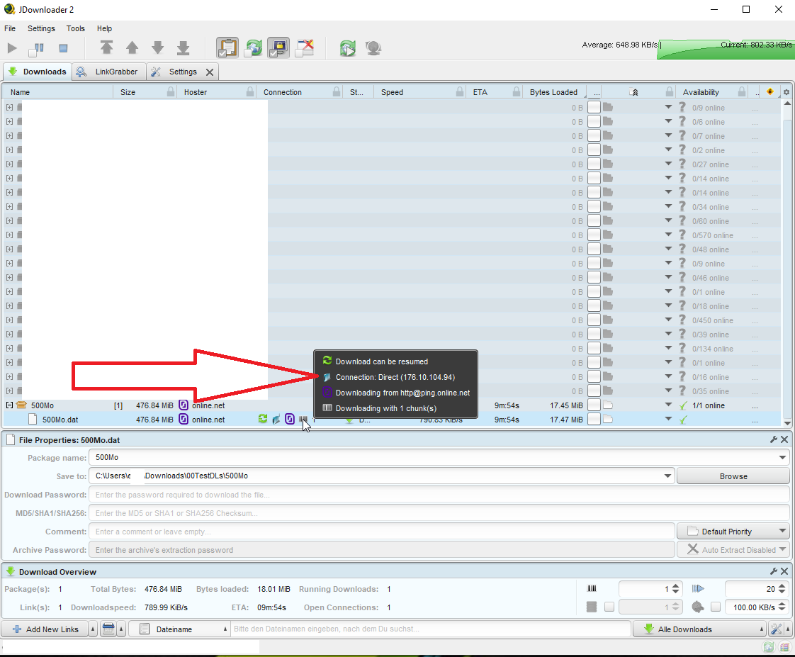 JDownloader 2 скриншот 4