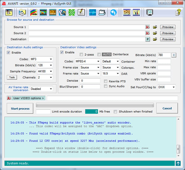 Avanti GUI скриншот 2