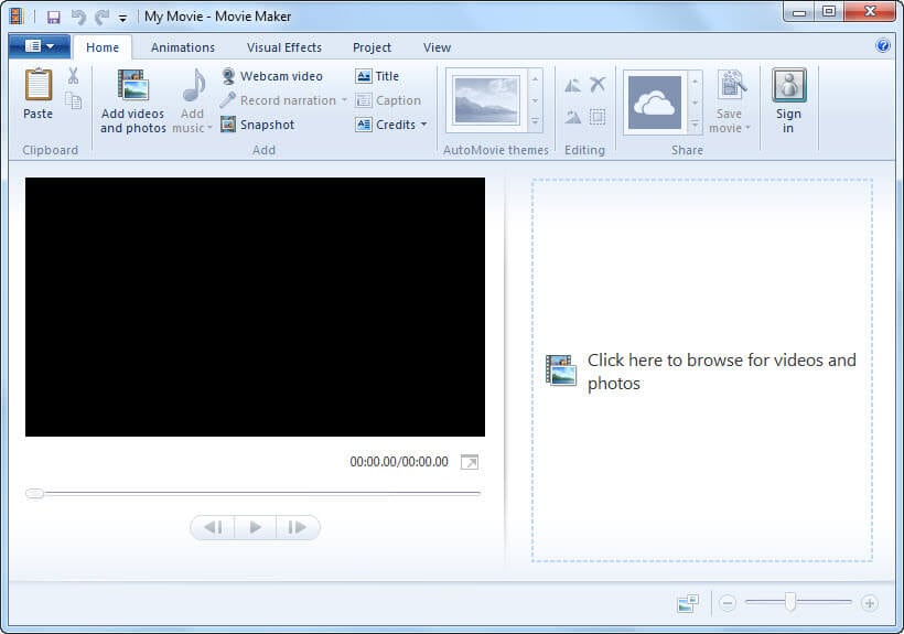 Windows Movie Maker скриншот 1